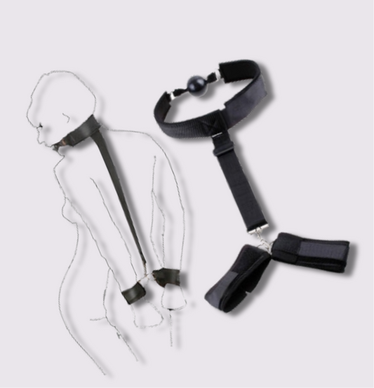 Midnight Embrace Leather Handcuffs - MyNatury