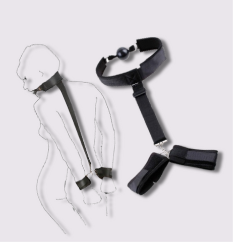 Midnight Embrace Leather Handcuffs - MyNatury