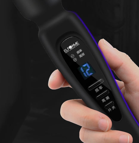 AquaVibe Twelve vibrator featuring control display with 12 vibration modes and ergonomic design for comfortable use.