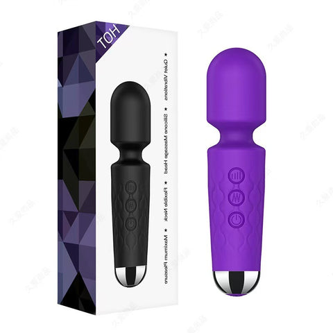 Magic Wand - Vibrator in purple and black packaging, a powerful and versatile vibrator for ultimate pleasure.