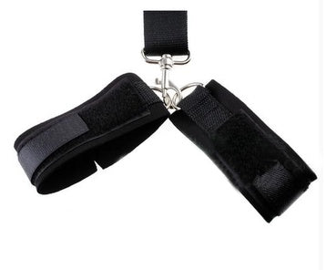 Midnight Embrace Leather Handcuffs - MyNatury