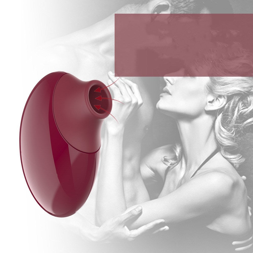 CrimsonWave – kompakt USB-ladet vibrator i elegant burgunderrød, perfekt for diskret nytelse.