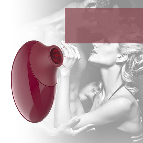 CrimsonWave – kompakt USB-ladet vibrator i elegant burgunderrød, perfekt for diskret nytelse.