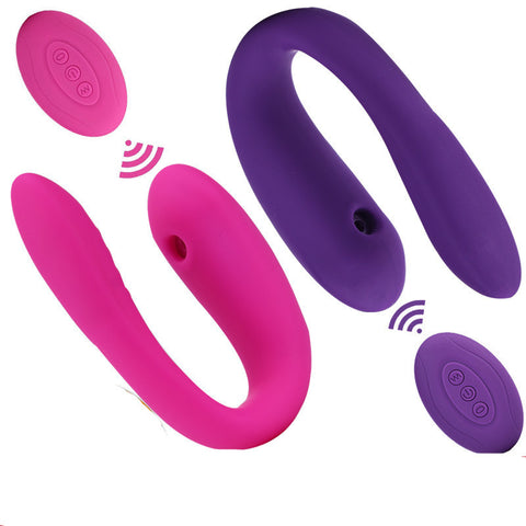 Lemei Aura G-Spot vibrator in rose pink and purple with wireless control, designed for intense pleasure and stimulation.