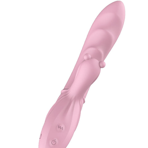 Yuyue Bliss vibrator for kvinnelig nytelse, elegant lyserosa design, brukervennlig, diskret sexleketøy.
