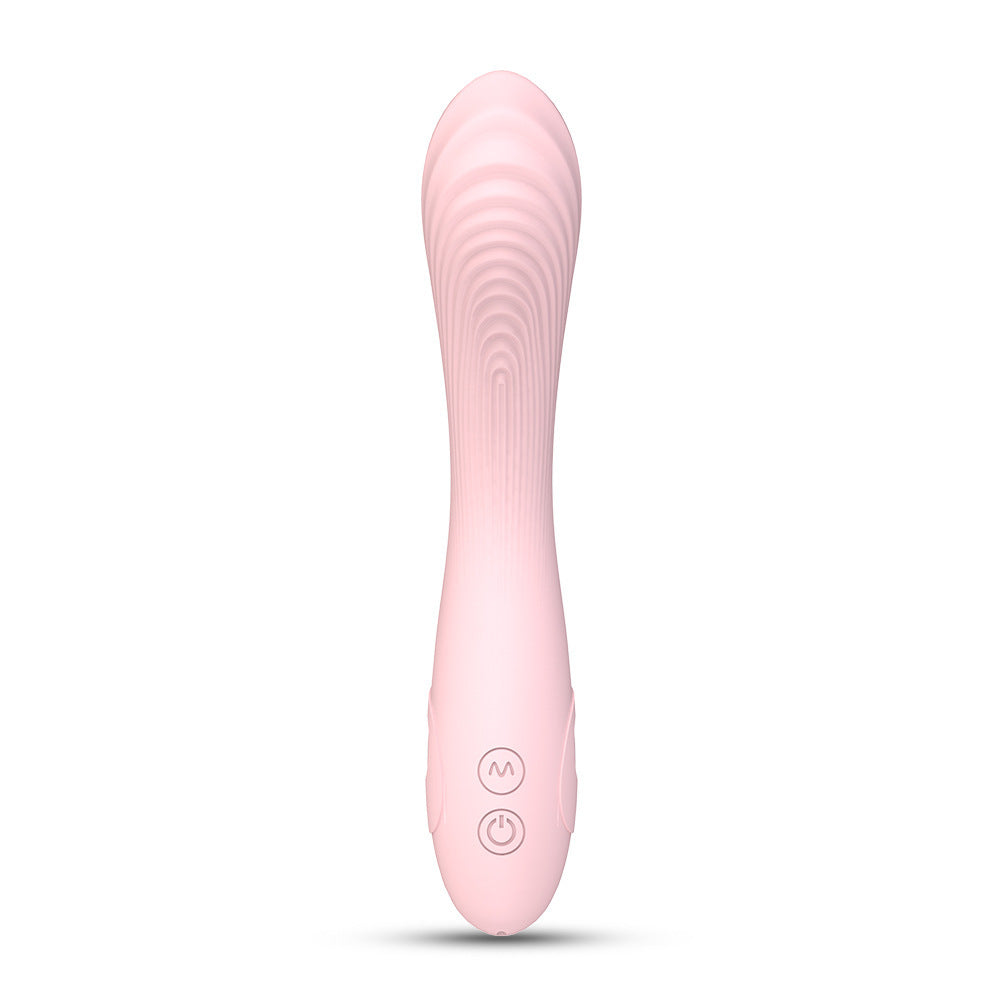PureWave silikonvibrator i myk rosa farge, designet for voksen nytelse og enkel stimulering.
