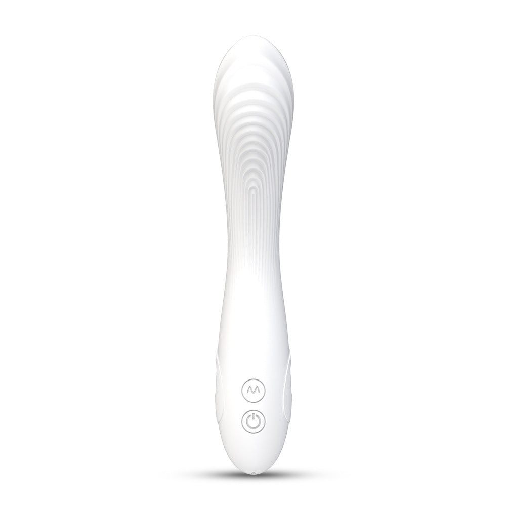 PureWave silikonvibrator i hvit design for voksen nytelse og effektiv stimulering.
