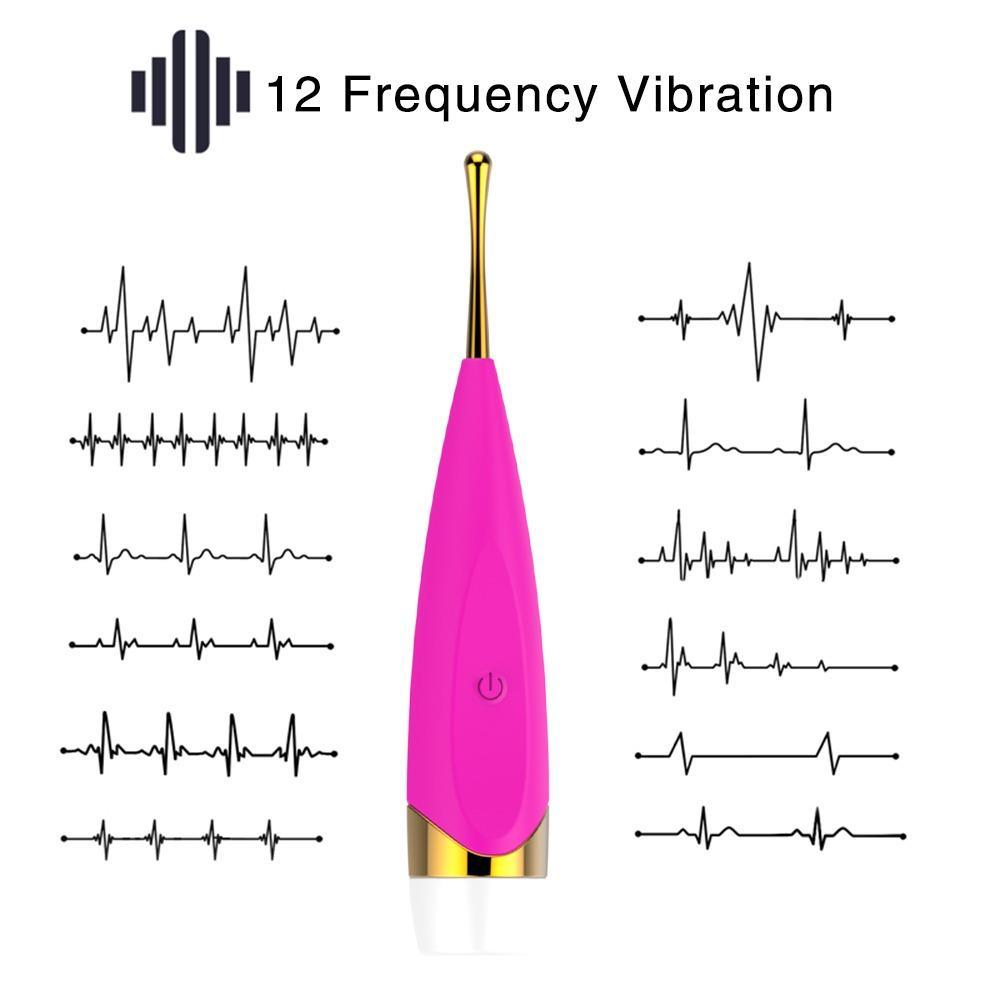 RosePulse elegant vibrator with 12 frequency vibration and stylish pink design for discreet enjoyment.
