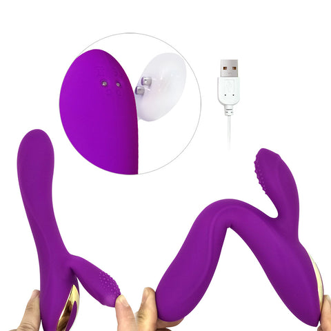Golden Angle Vibrato – Luksuriøs lila vibrator med ergonomisk design og USB-lading.