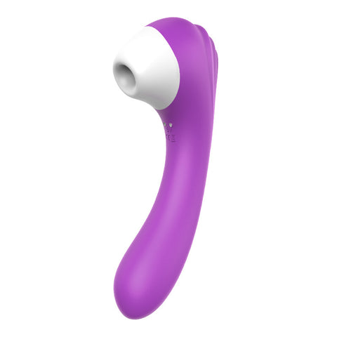 Sucking Vibrator, G-spot Massager in purple, designed for powerful and discreet pleasure, waterproof and quiet.