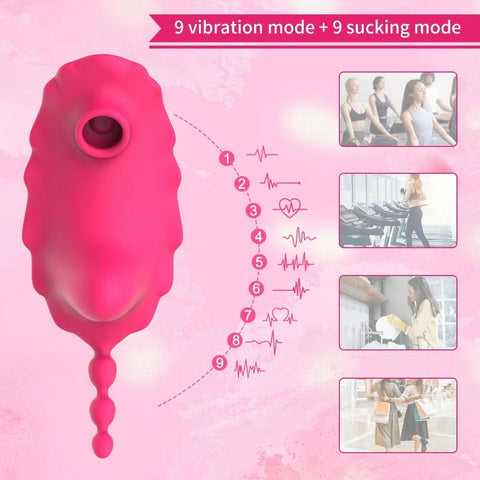 Bee Upgraded Magnetic Wear – app-styrt vibrator med 9 vibrasjons- og sugeinnstillinger for optimal nytelse.