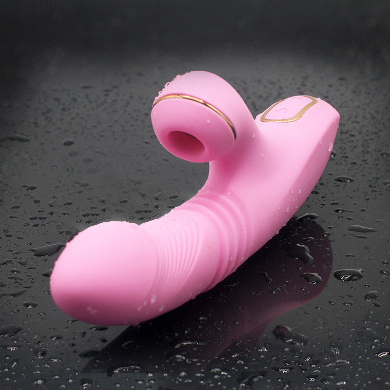 Yutu Whirlwind 4. generasjon – elegant rosa vibrator med varmefunksjon og sugekraft for intens stimulering