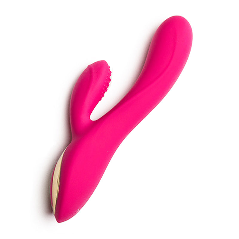 Golden Angle Vibrato - pink ergonomic vibrator designed for luxurious comfort and precise stimulation.