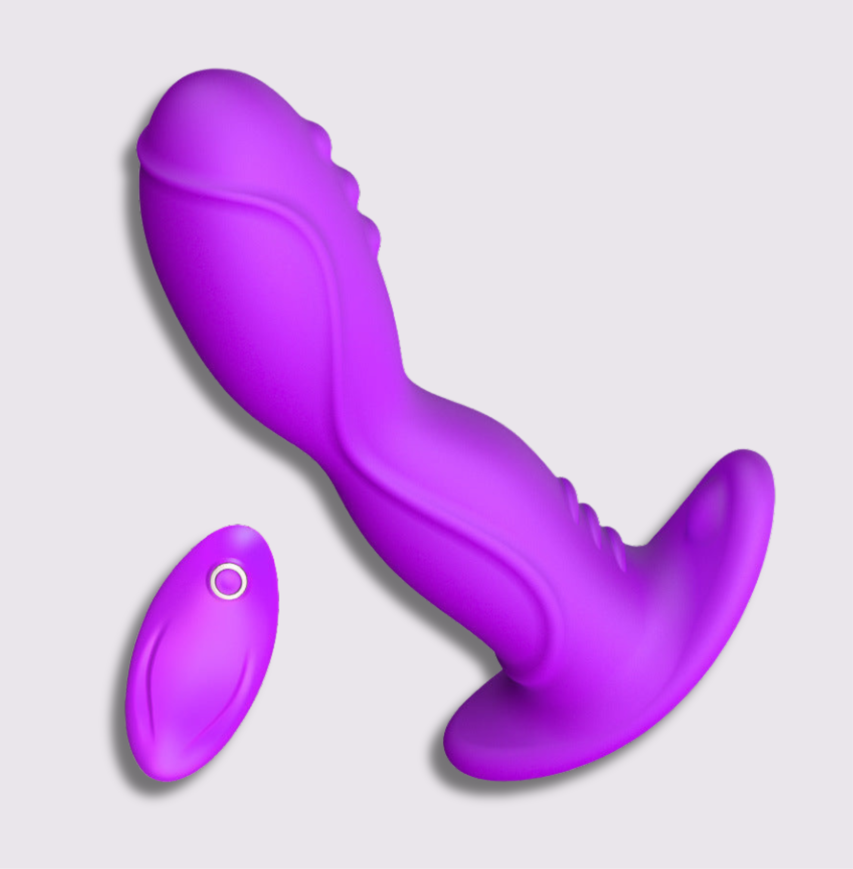 Pinky - Sexy og Diskré vibrator next to wireless remote control for enhanced pleasure.