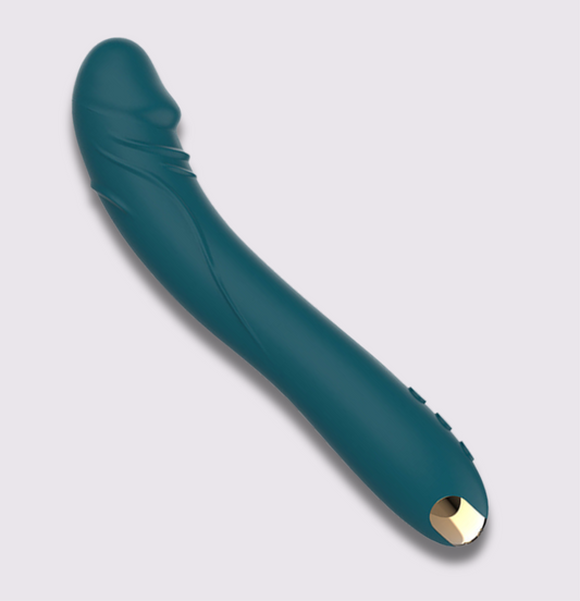 Wand - Jessy, a medical silicone vibrator designed for comfort and pleasure, featuring an elegant teal color.