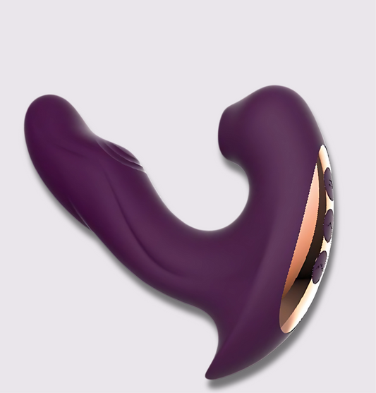 The Purple - Vibrator – Wearable vibrator with suction and beating functions for intense pleasure.