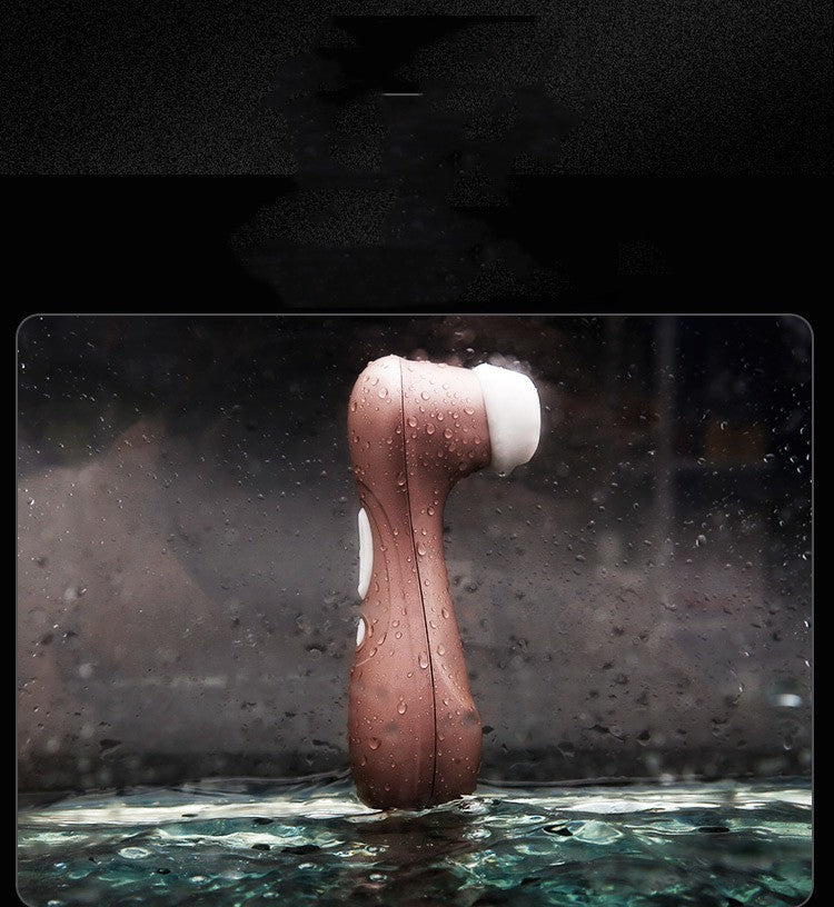 Satisfyer Pro2 multi-mode vibrator in water, showcasing its waterproof design and sleek silicone finish.