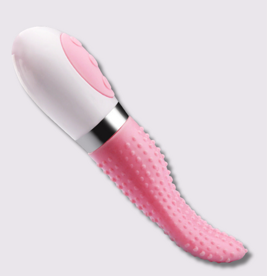 SilkaTongue Pro - elektrisk tungevibrator i rosa med myk silikon for intens stimulering