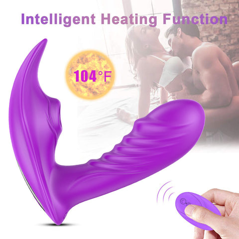 LuxeSence Heat vibrator with intelligent heating function in purple, offering luxurious pleasure.