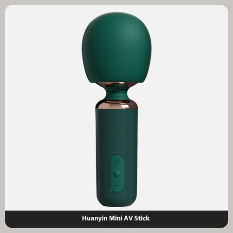 Mini Massage Toys For Women - Huayin Mini AV Stick in stylish green design with multiple vibration modes.