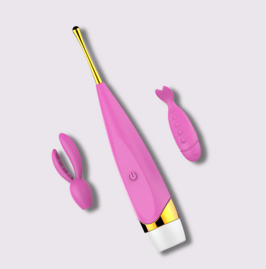 RosePulse - Elegant vibrator med stillegående kraft og delikate rosa detaljer. Perfekt for diskret nytelse og stimulering.