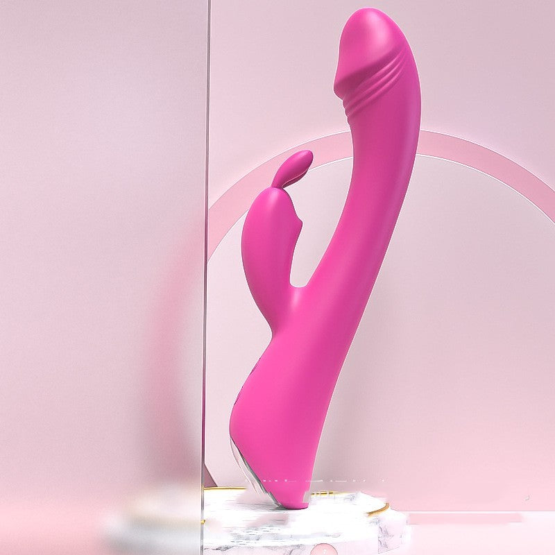 Rose Red Vibrating Spear, elegant vibrator for women, powerful stimulation, nine vibration modes, high-quality design.