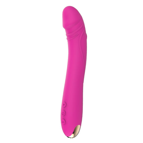 Wand - Jessy, pink vibrating rod made of medical silicone, ideal for comfort and pleasure.