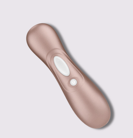 Satisfyer Pro2, multi-mode vibrator with precise control in body-safe silicone and ABS, perfect for discreet pleasure.