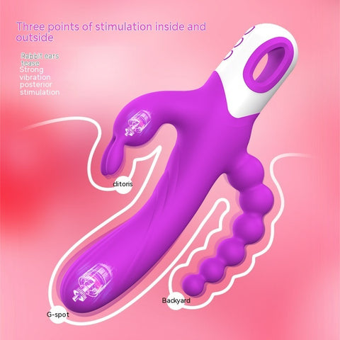 Clitoral Excitement – seksuell silikon vibrator med tre stimuleringer for kraftfull klitorisstimulering.
