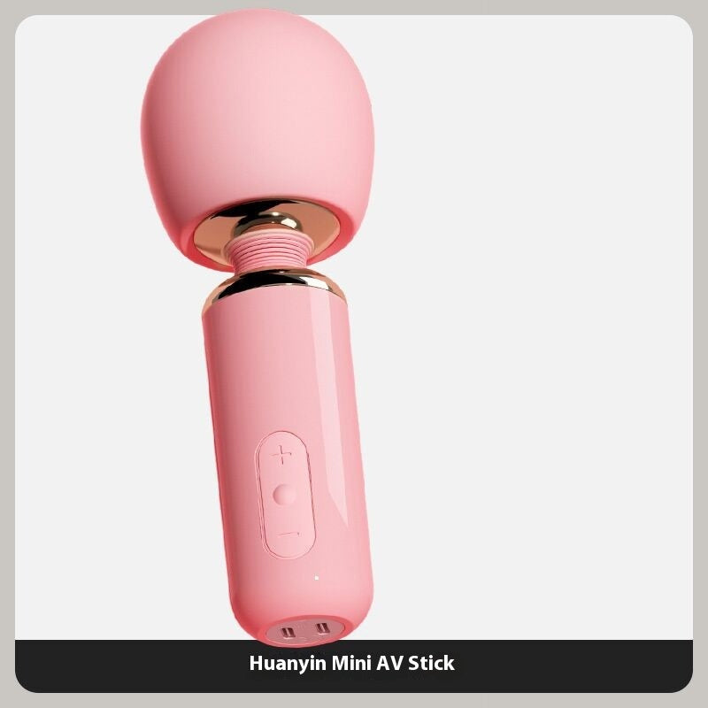 Mini Massage Toys For Women - Huayin Mini AV Stick in pink with ergonomic design and multiple settings.