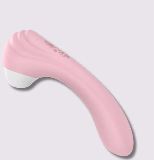 Sucking Vibrator, G-spot Massager in pink, waterproof, quiet silicone design for discreet pleasure.