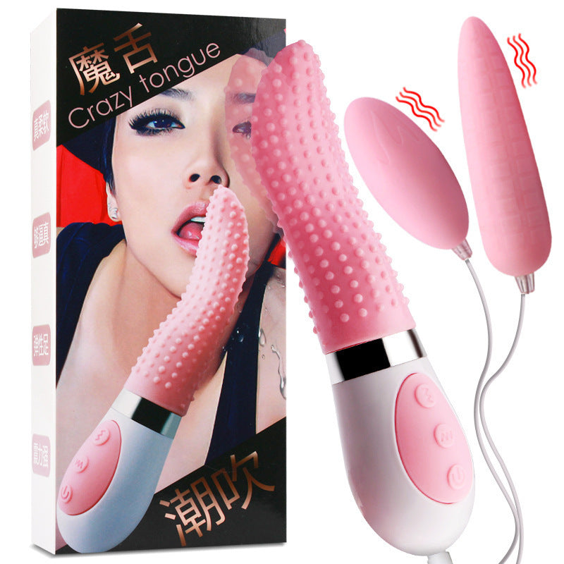SilkaTongue Pro – Stylish electric tongue vibrator for intense pleasure and stimulation, available in single or double variety.