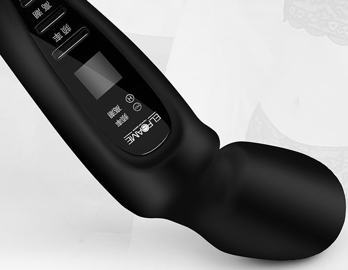 AquaVibe Twelve: Vanntett vibrator med kontrollpanel og stillegående teknologi, designet for komfortabel bruk.