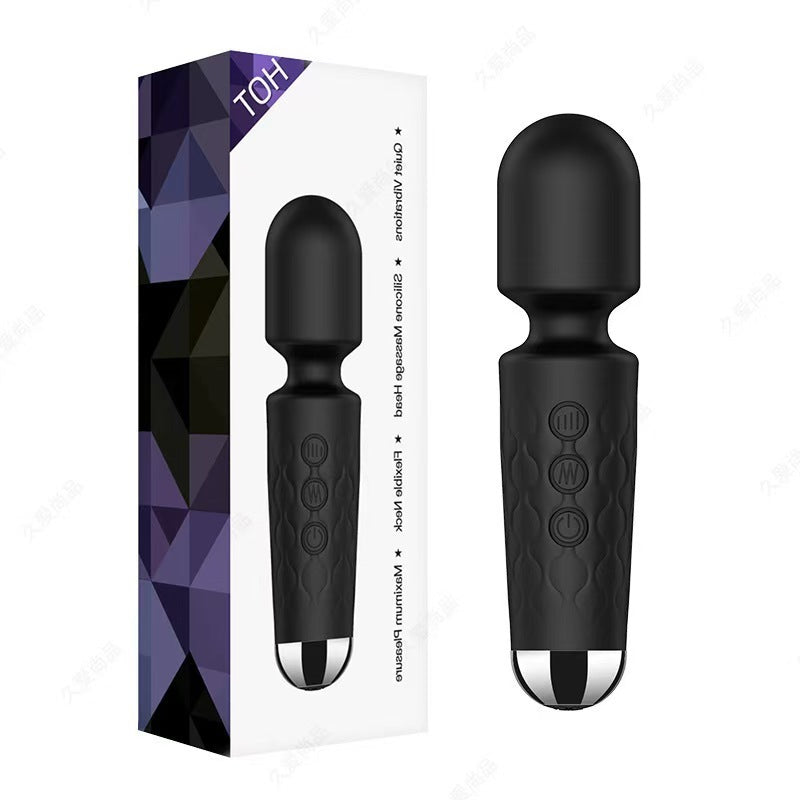 Magic Wand - Vibrator in sleek black design, perfect for powerful stimulation and versatile pleasure.