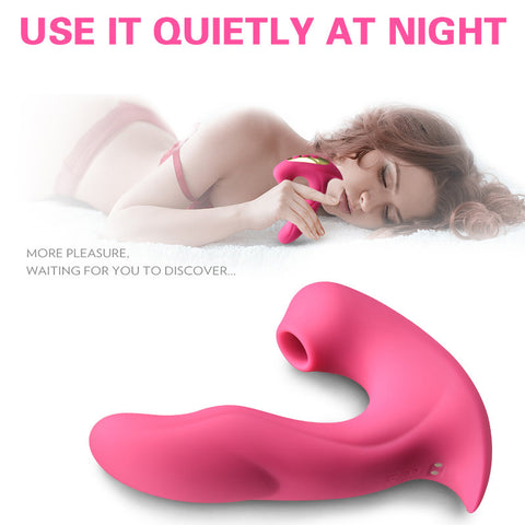 The Purple - Vibrator, a pink multi-frequency wearable vibrator designed for powerful stimulation.