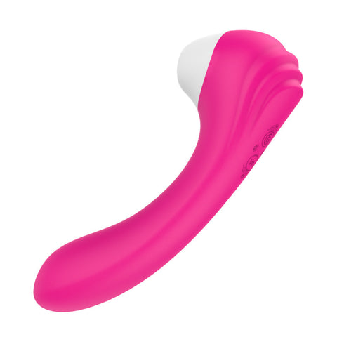 Sucking Vibrator, G-spot Massager in pink silicone design for discreet and powerful stimulation, ideal for pleasurable experiences.