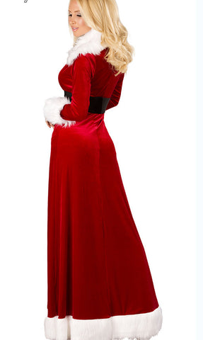 Red Christmas Long Skirt Costume - MyNatury