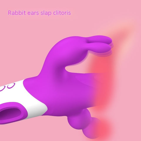 Clitoral Excitement – Rabbit ears design for precise stimulation and pleasure in a stylish silicone vibrator.